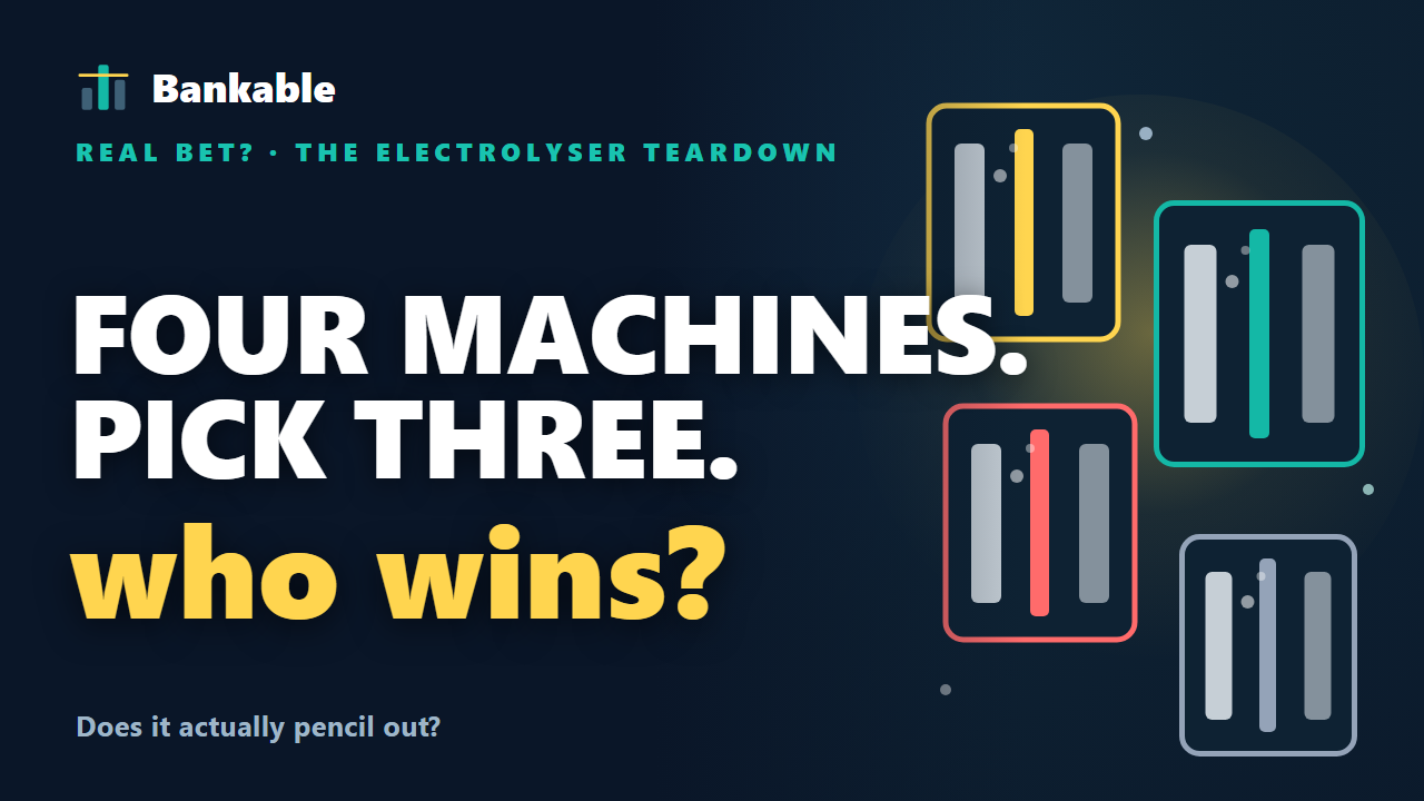 Which Electrolyzer Is the Real Bet? — Bankable